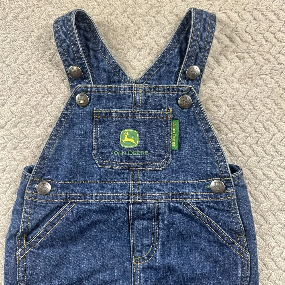 John Deere Denim Overalls‎ size 3/6 Months Western farm Tractor Little farmer
